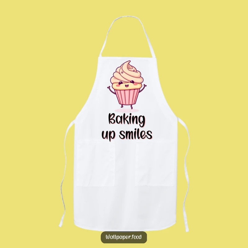 Funny Cupcake Spin Apron: Bake with Whimsical Flair
