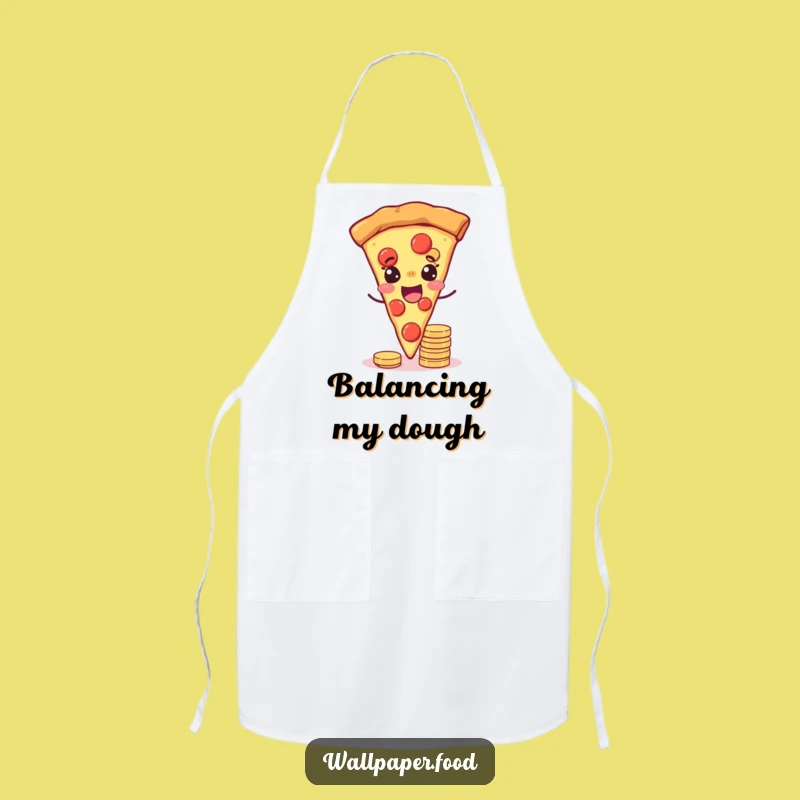 Funny Joyful Pizza Wink Chef Apron - Hilarious Lucky Kitchen Attire