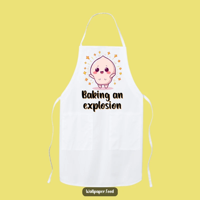 Funny Beaming Candy Apron - Starry Explosion Design, Hilarious Sweet Kitchen Wear Gift