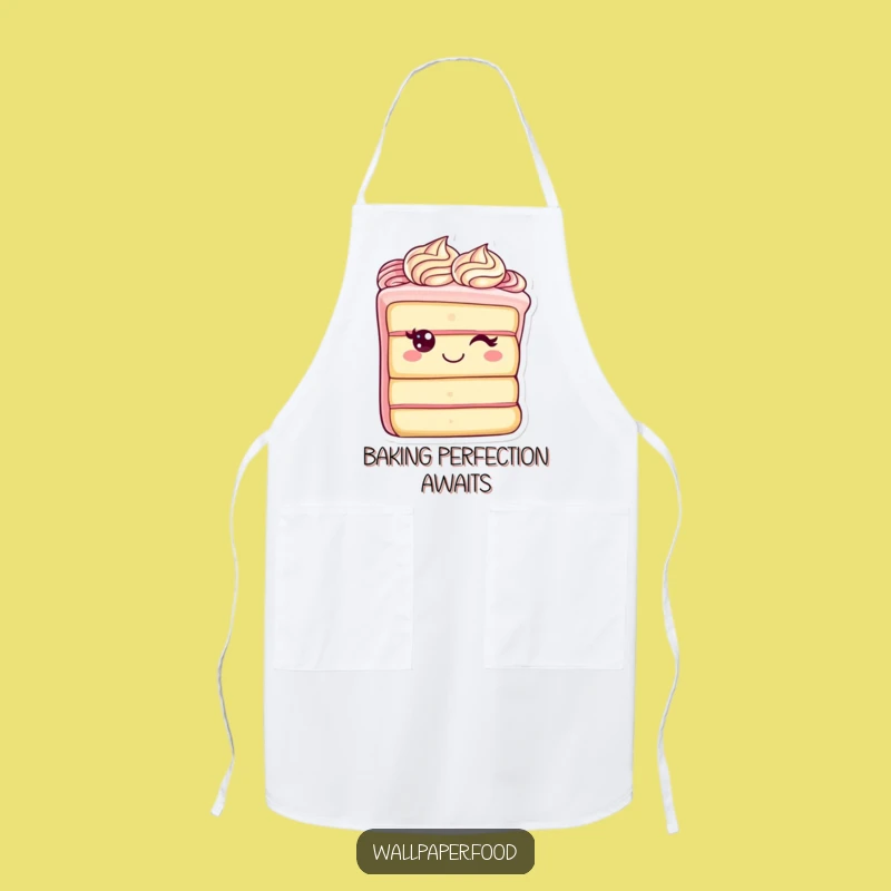 Funny Cake Slice Apron: Cook with Joy with a Cheerful Frosting Character, Great Funny Gift