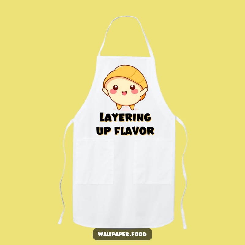 Funny Croissant Stretching Apron - Happy Baker's Delight