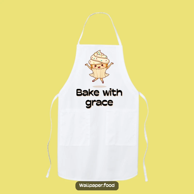 Funny Cupcake Ballet Apron - Whimsical Kitchen Dancer Gift!