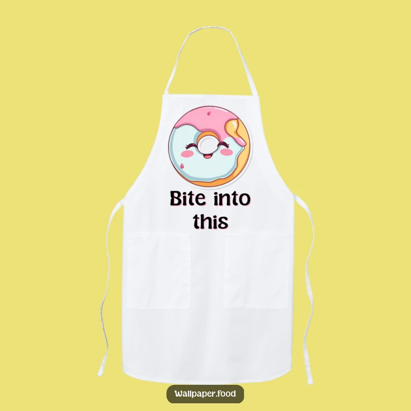 Funny Winking Donut Apron - Cook Up Smiles with Humorous Kitchen Style
