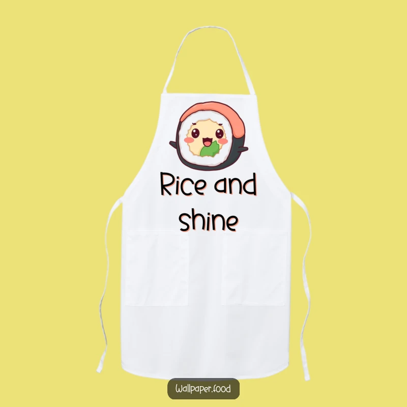 Funny Sushi Bounce Apron - Cook with Joy and Japanese Flair!