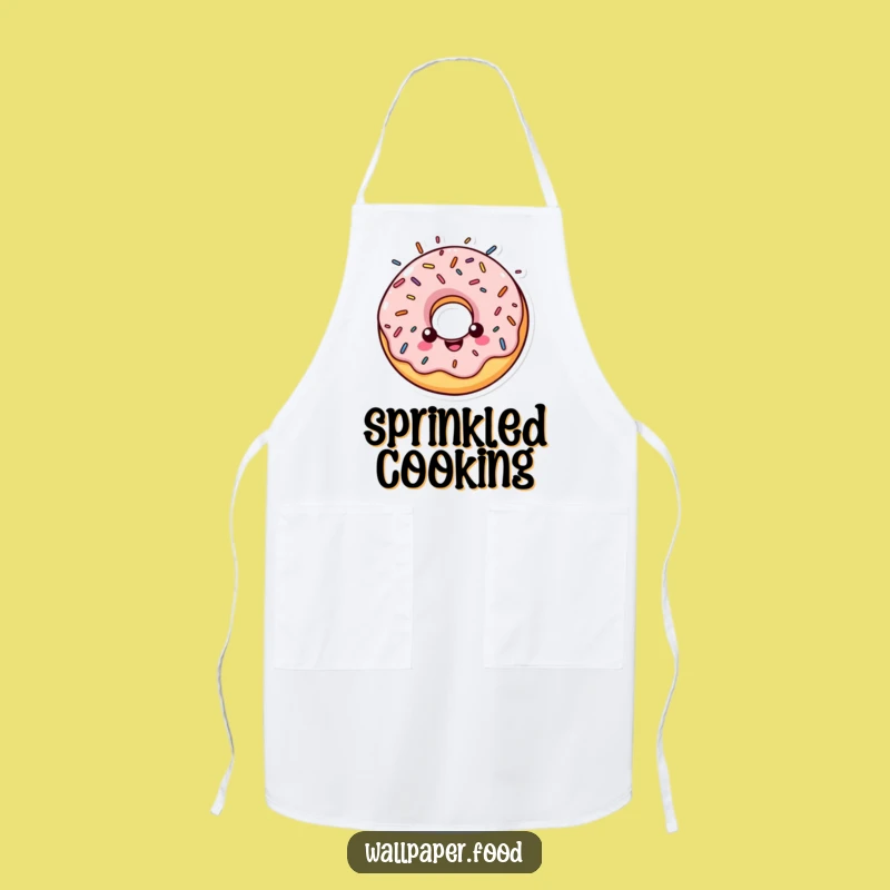 Funny Halo Donut Apron: Cook with Divine Sweetness
