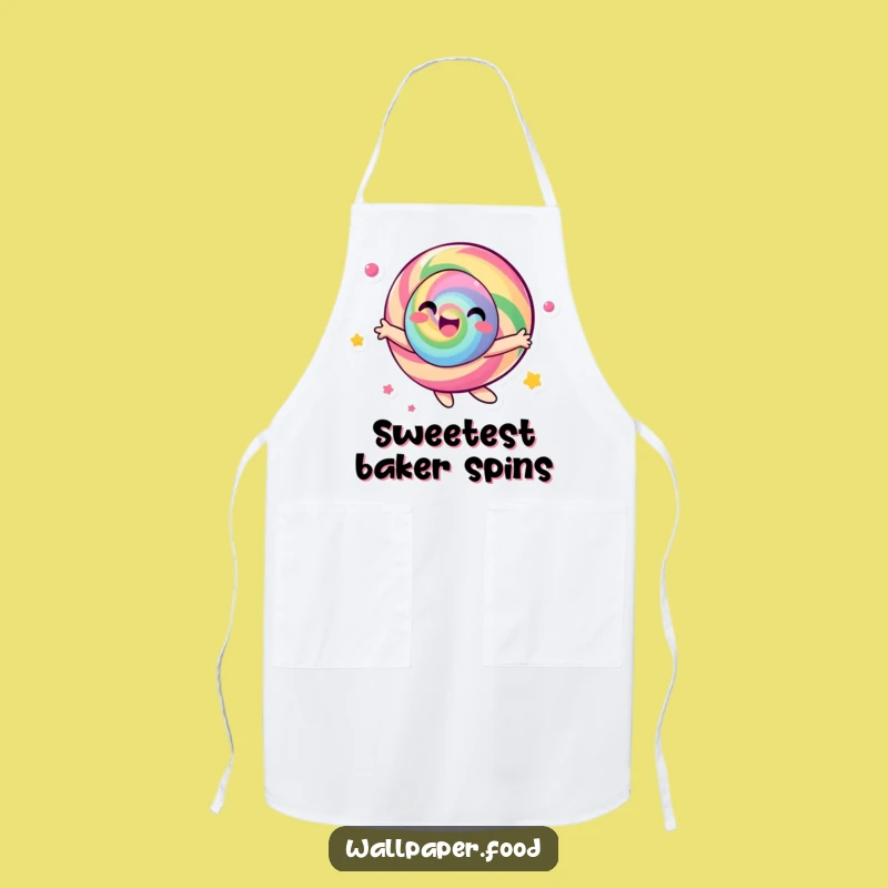 Funny Candy Character Apron - Joyful Spinning KItchen Fun, Perfect Chef Gift