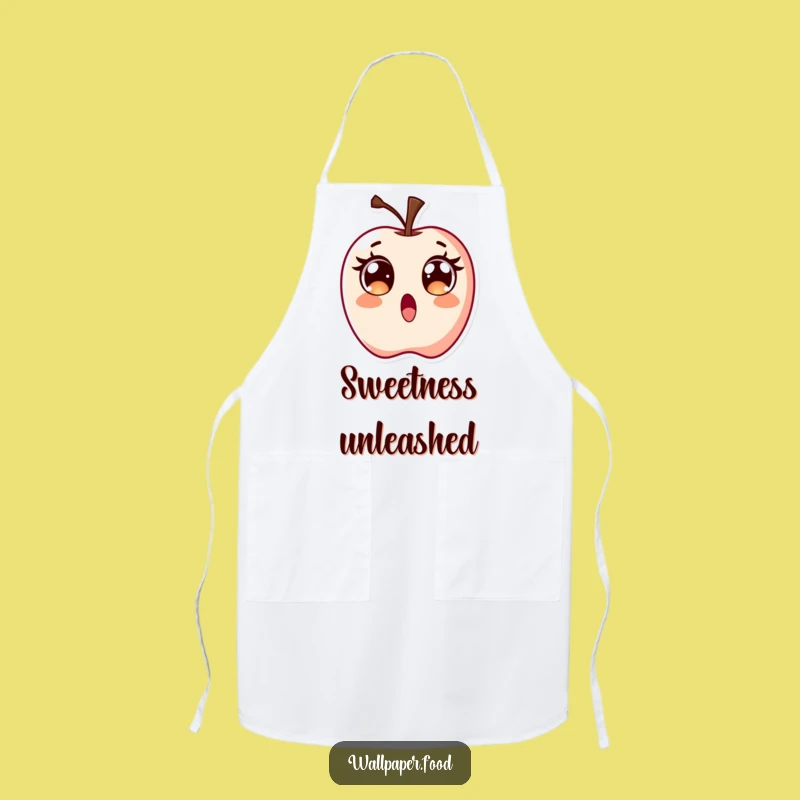 Funny Surprised Candy Apple Apron, Cook with Excitement and Sweetness