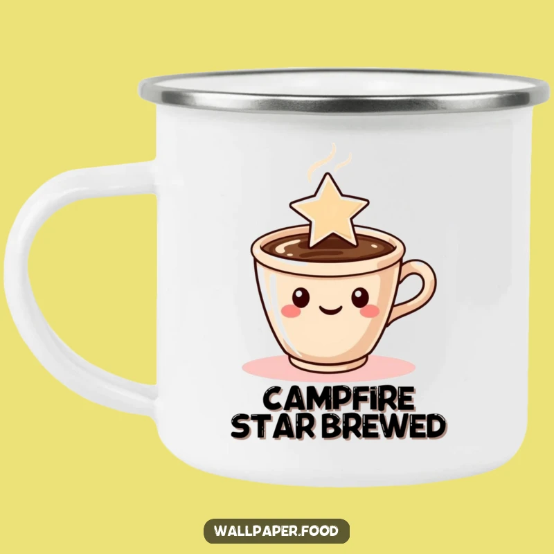Funny Coffee Star Steam Camping Mug: Adventure with Morning Magic, Perfect Funny Gift