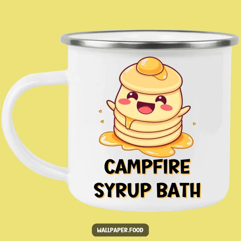 Funny Pancake Syrup Camping Mug - Breakfast Adventure Fuel