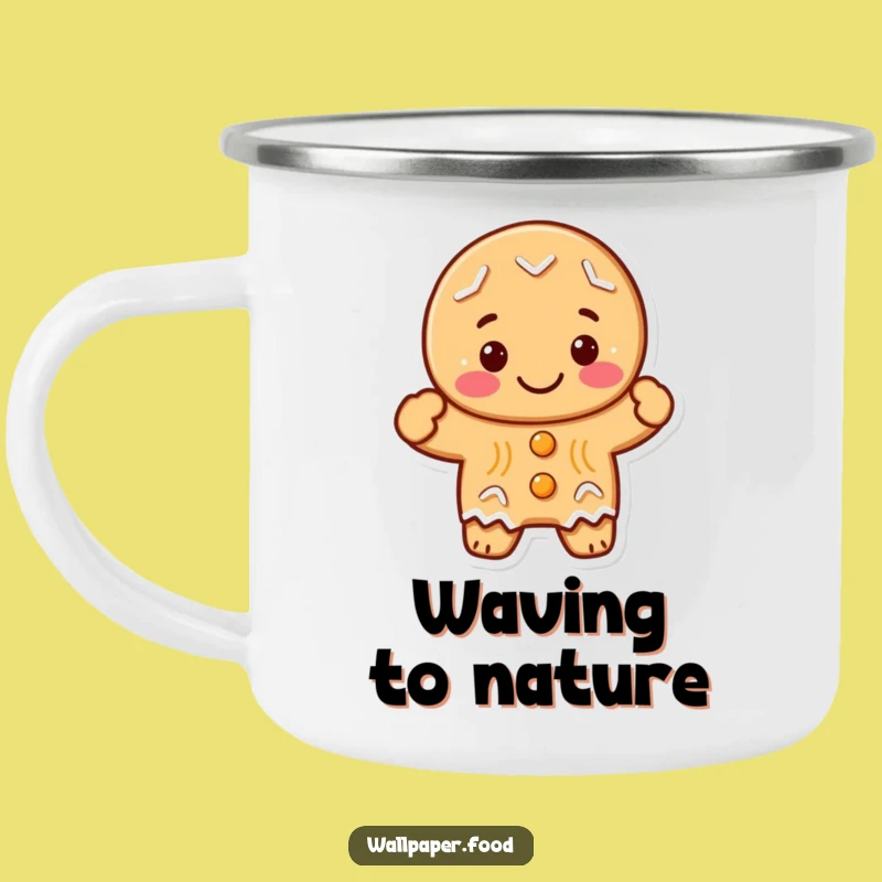 Durable Funny Gingerbread Cookie Camp Mug: Adventure with a Side of Humor!