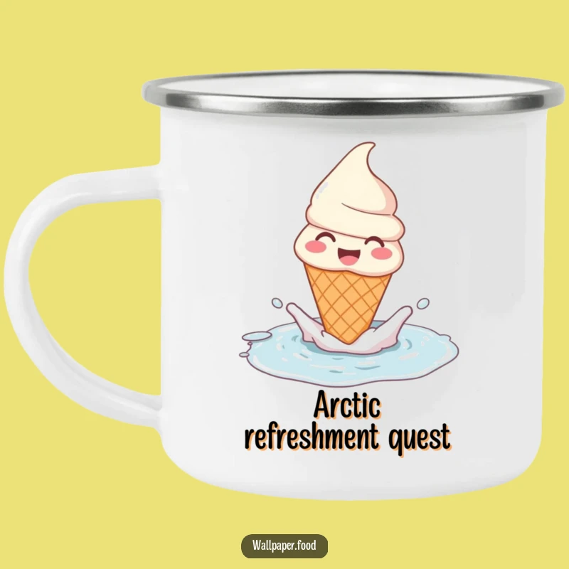 Durable Funny Ice Cream Cone Puddle Splash Camping Mug: Adventure Companion