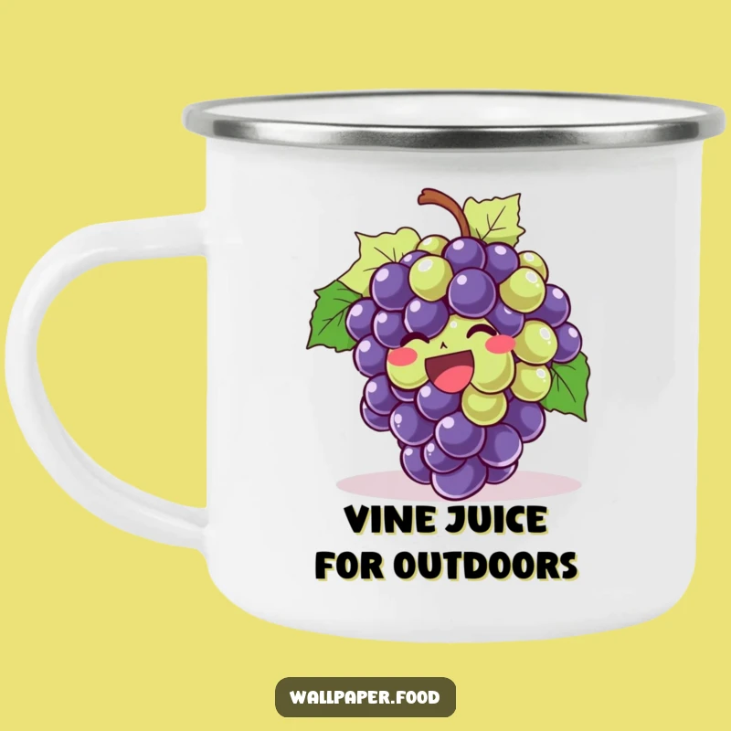 Funny Giggling Grapes Camping Mug - Outdoor Joyful Sips, Perfect Humorous Gift!