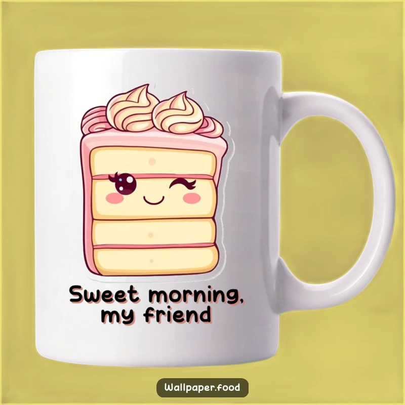 Funny Cake Slice Mug: A Cheerful Treat for Your Morning Coffee, Perfect Funny Gift