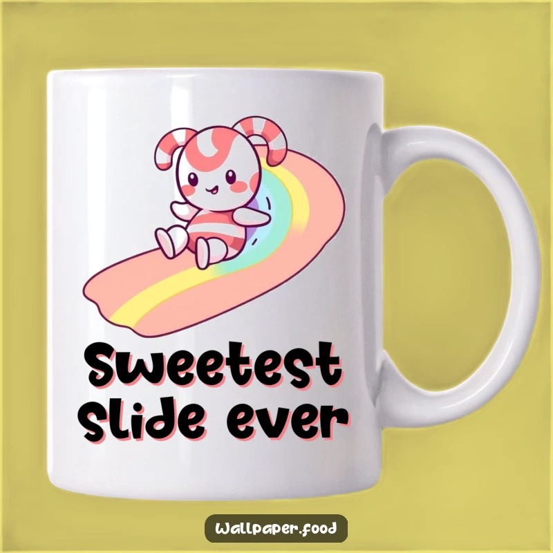 Funny Candy Cane Rainbow Slide Mug: A Sweet Treat Gift For Your Favorite Person
