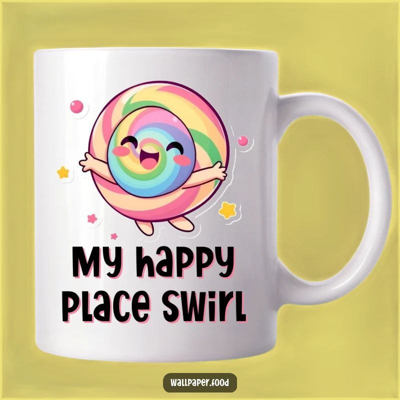 Funny Candy Character Spinning Mug - Perfect Joyful Gift for Color Lovers