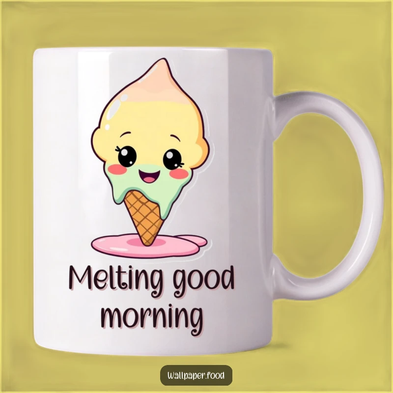 Funny Melting Ice Cream Mug: A 'Cool' & Funny Gift for Sweet Moments!