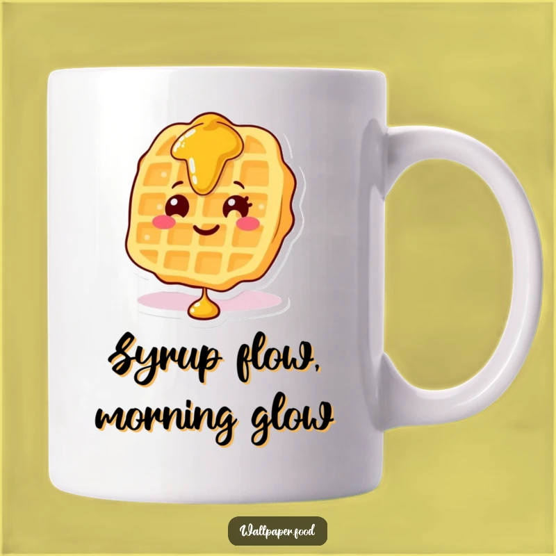 Funny Waffle Syrup Mug: Start Your Day with Delicious Humor, Perfect Funny Gift