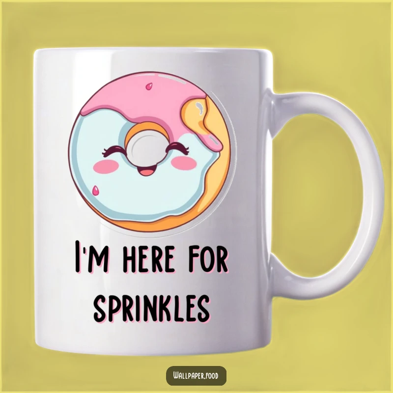 Funny Winking Donut Coffee Mug - A Deliciously Humorous Gift for Donut Lovers