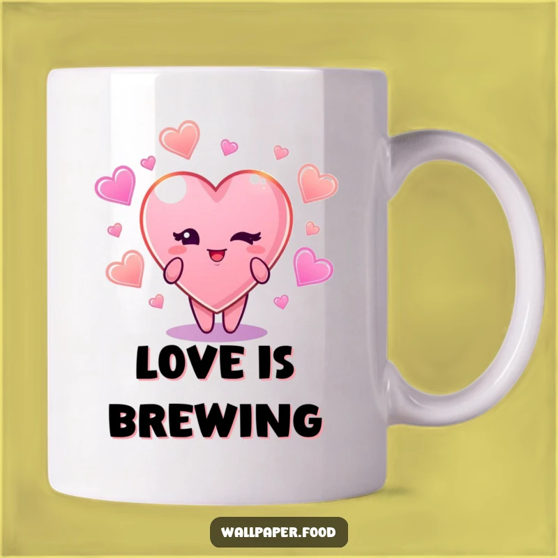 Funny Winking Candy Heart Mug: Sweet & Sassy Gift For Your Sweetheart