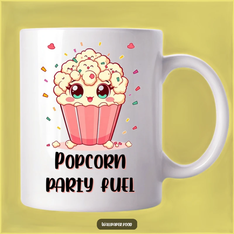 Funny Popcorn Confetti Mug: Celebrate life's moments with a burst of joy.
