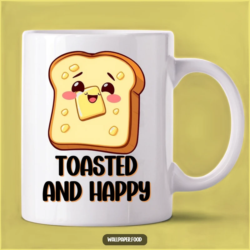 Funny Toast Butter Glee Mug: Start Your Day with a Cheerful Breakfast