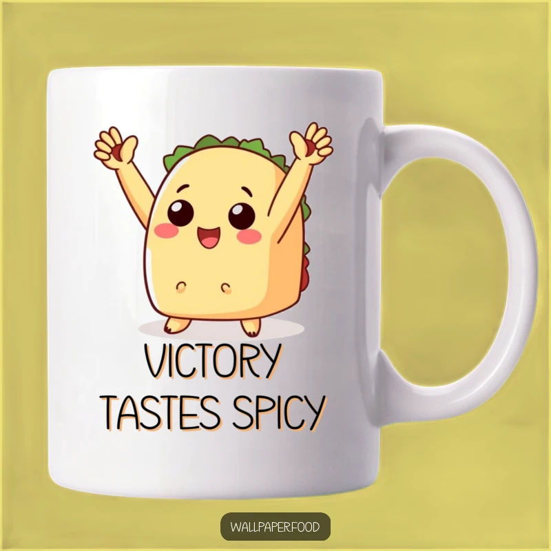 Funny Cheering Taco Mug - Triumph for Your Morning Fiesta Gift