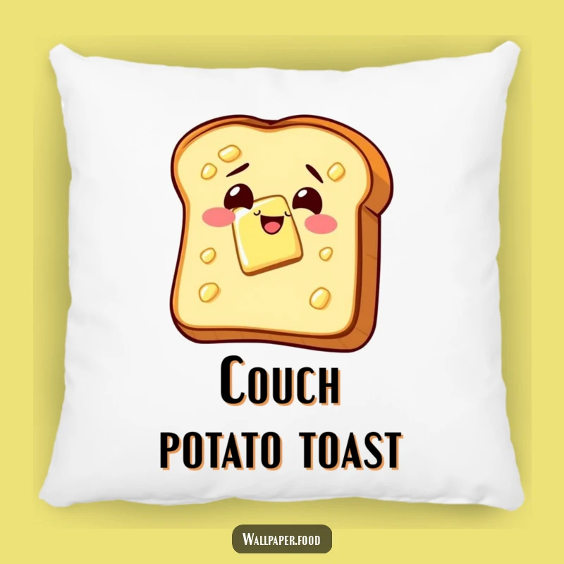 Funny Toast Butter Glee Pillow: Cuddle Up with Your Favorite Breakfast