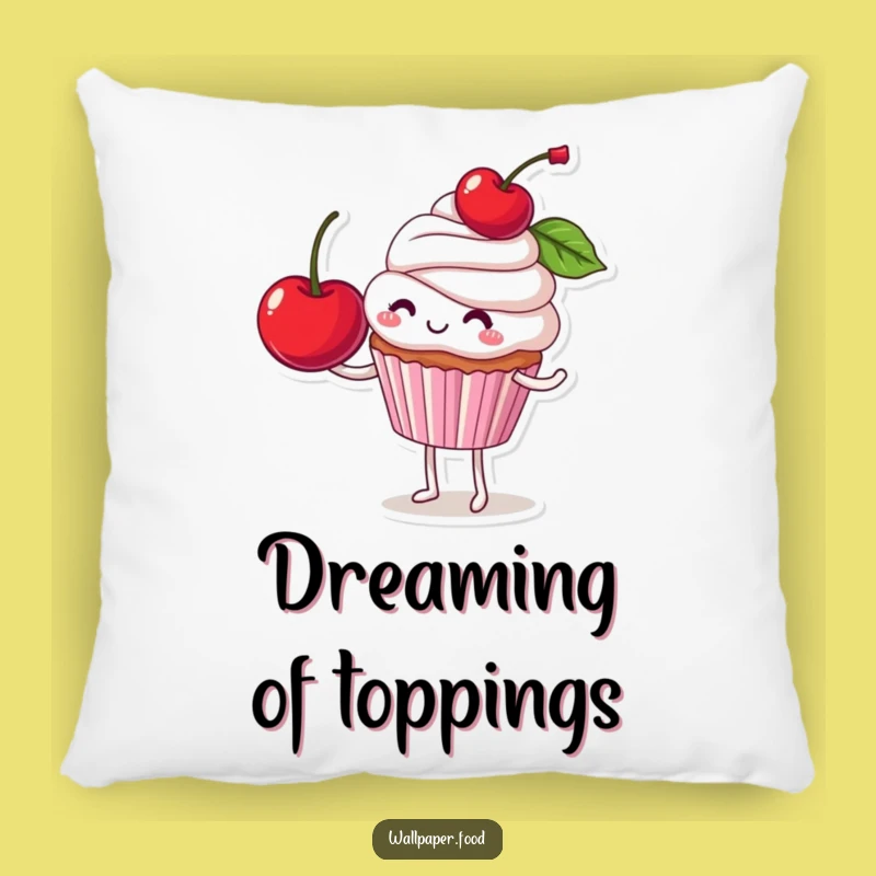 Funny Cupcake Cherry Balance Pillow: Snuggle Up with Sweet Giggles, Perfect Funny Gift