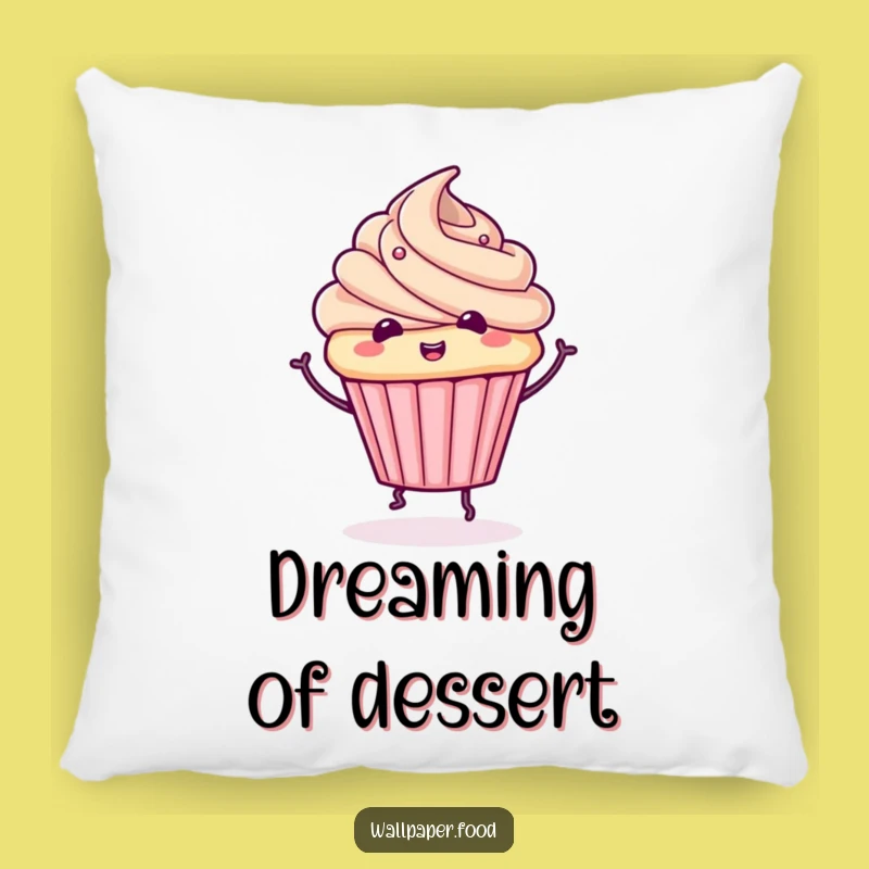 Funny Cupcake Spin Pillow: Comfy Cushion for Sweet Dreams