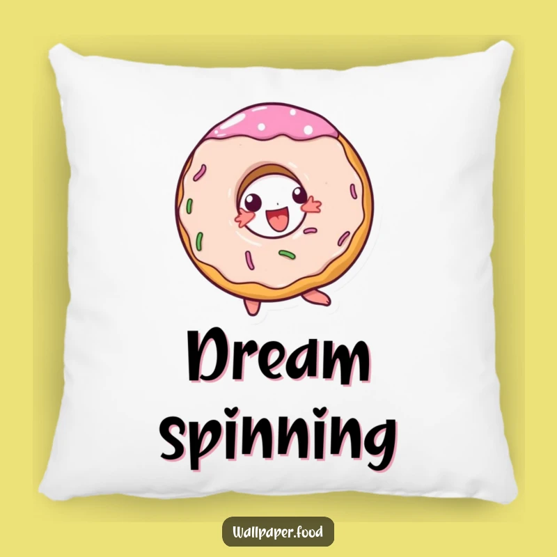 Funny Doughnut Spin Pillow, Cozy Joy, Sweet Comfort Gift