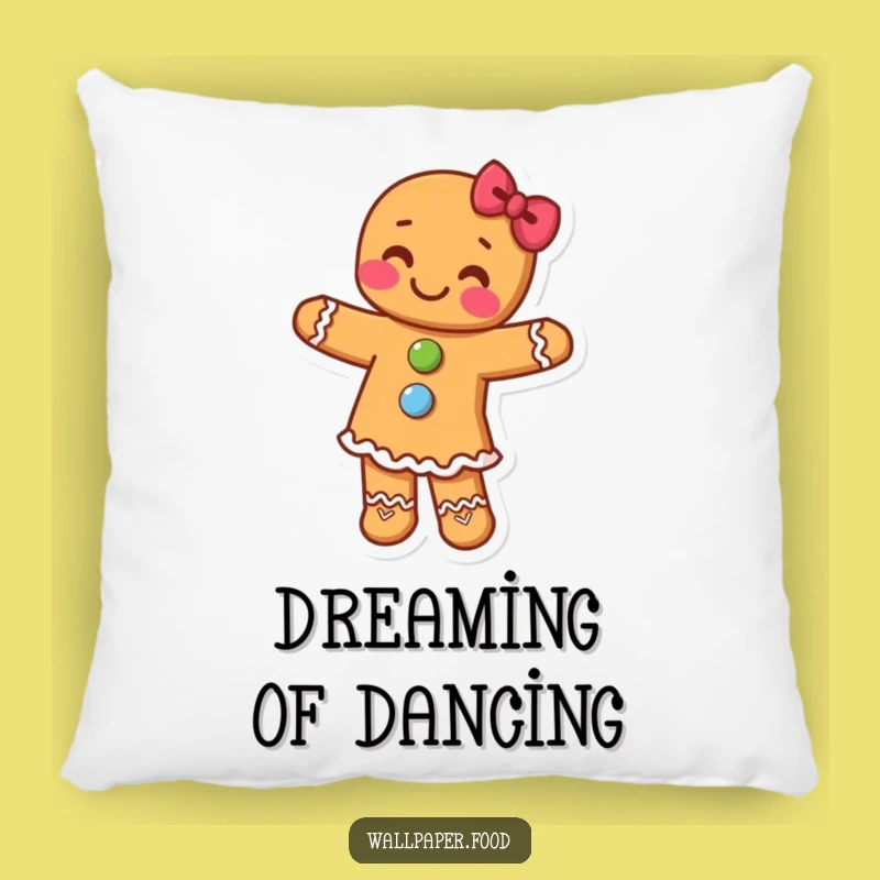 Funny Gingerbread Dancer Pillow: Cuddle Up With This Hilarious Holiday Character Cushion, Adorable Funny Gift!