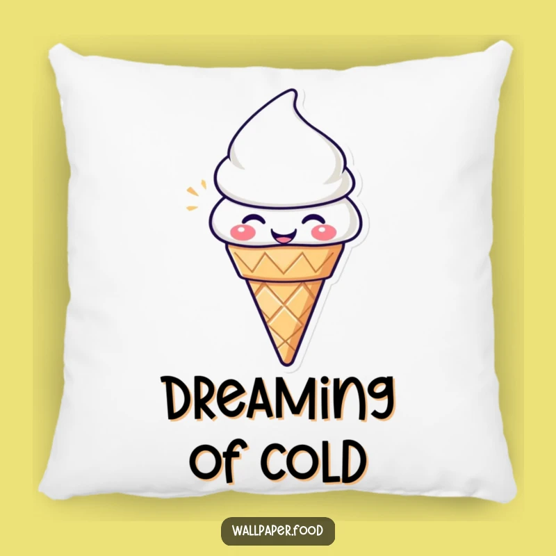 Funny Ice Cream Cone Pillow - Cozy & Delightful Comfort