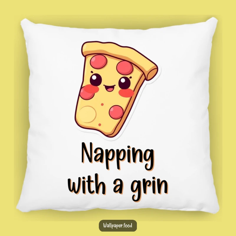 Funny Pizza Slice Pillow - Cozy Mischief and Grinning Comfort