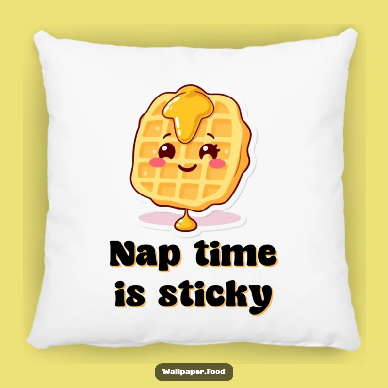 Funny Waffle Syrup Pillow: Snuggle with Breakfast Bliss, Perfect Funny Gift