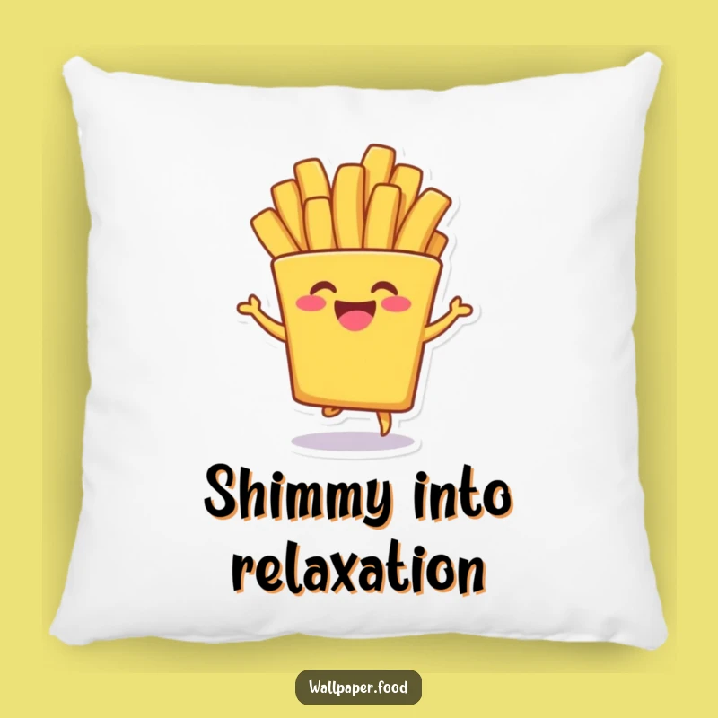 Funny French Fry Shimmy Pillow - Comfy Cuteness for Cozy Laughs