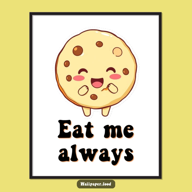 Funny Cookie Bite Digital Art: Instant Laughs for Your Walls Galore!