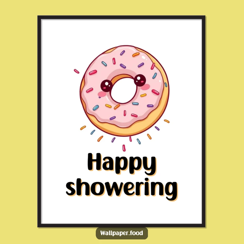 Funny Spinning Donut Digital Art - Instant Sweetness and Sprinkles Gift