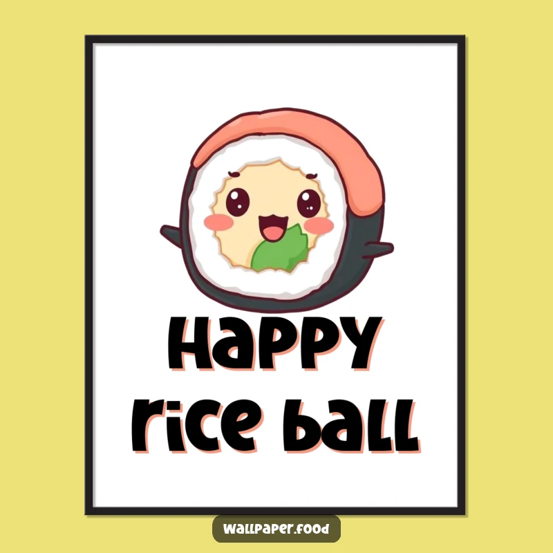 Funny Sushi Bounce Digital Art - Instant Joyful Decor for Your Walls!