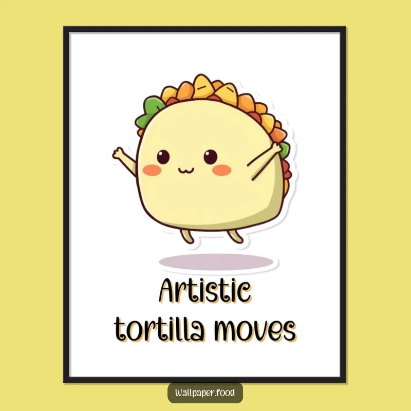 Funny Taco Split Digital Art: Instant humor for your digital space.