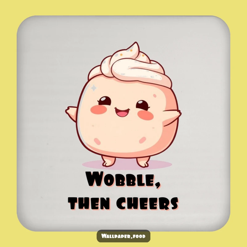 Funny Cake Character Wobble Coaster - Sweet Surface Protection, Perfect Drink Gift