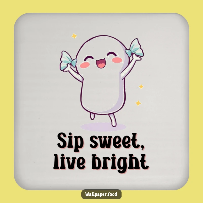 Funny Dancing Candy Coaster: Protect Surfaces With Sweet, Shimmering Style