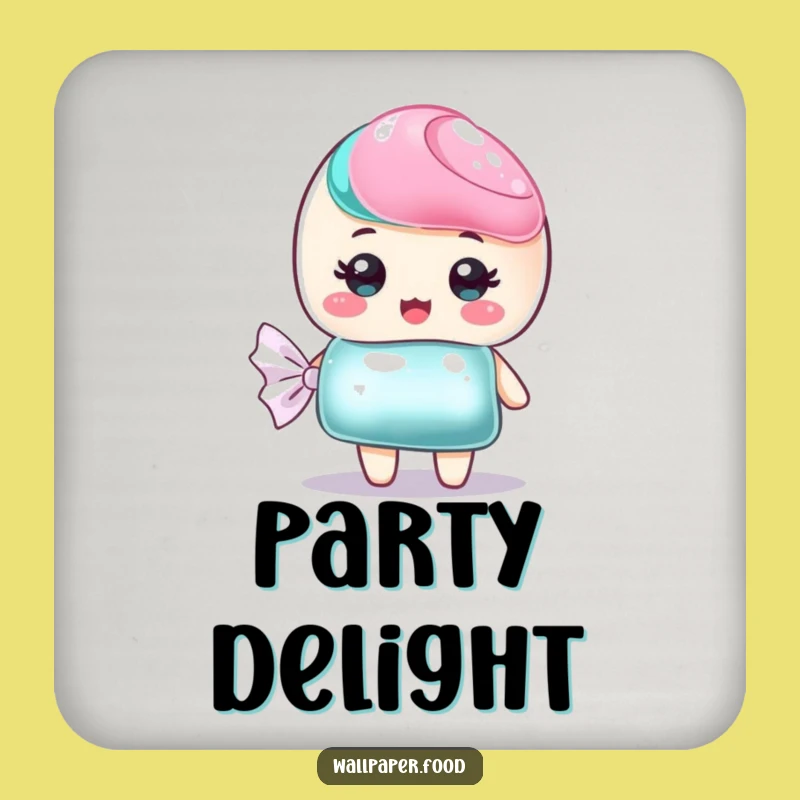 Funny Candy Wrapper Coaster, Protect Surfaces with Sweetness, Candy Decor