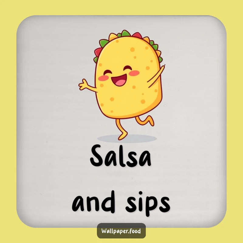 Funny Taco Jig Coaster - Protect Surfaces with Festive Flair!