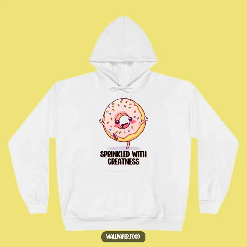 Cozy Funny Donut Sprinkle Cartwheel Hoodie: Warmth and Sweet Laughter