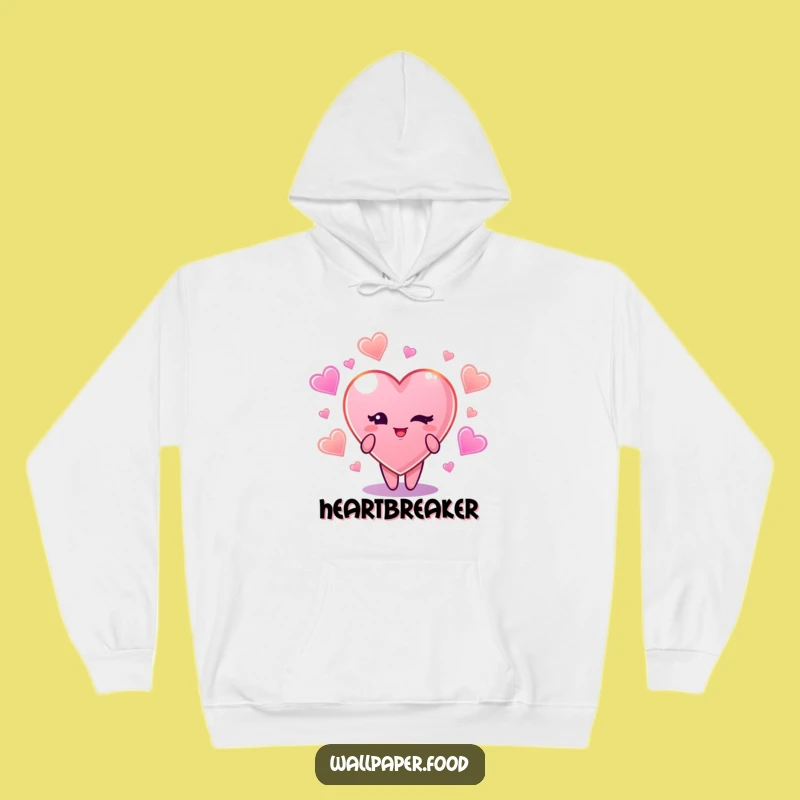 Cozy Funny Winking Candy Heart Hoodie: Wrap Yourself In Sweetness Gift