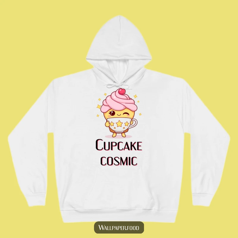 Funny Cupcake Constellation Hoodie - Winking Character Magical Comfort Gift!