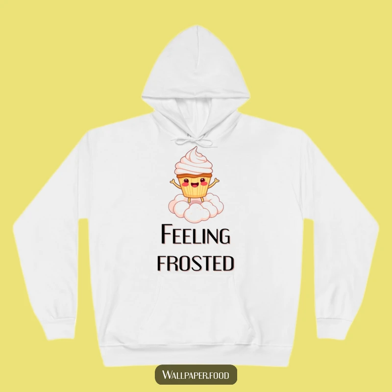 Cozy Funny Cupcake Cloud Hoodie - Sweet Treat Character for Ultimate Comfort