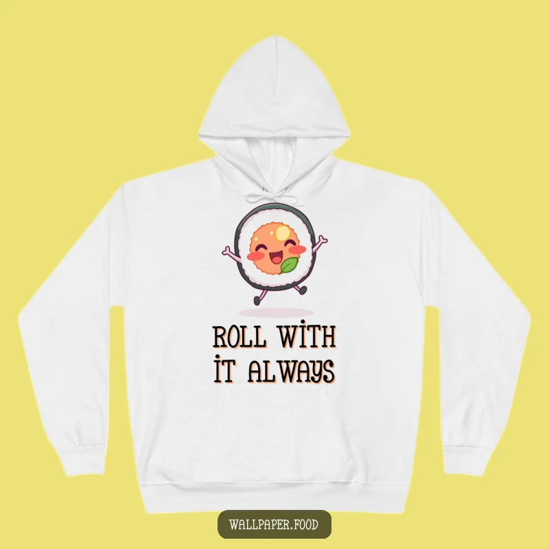 Funny Bouncing Sushi Hoodie - Cozy Comfort and a Joyful Leap