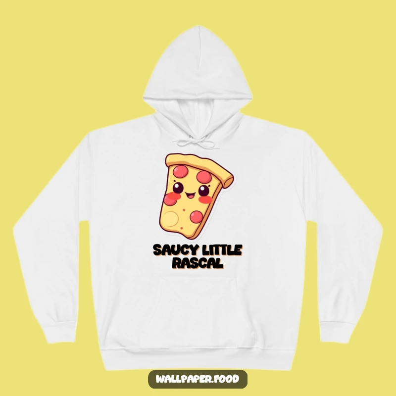 Funny Pizza Slice Hoodie - Cozy Mischief and a Grinning Crust