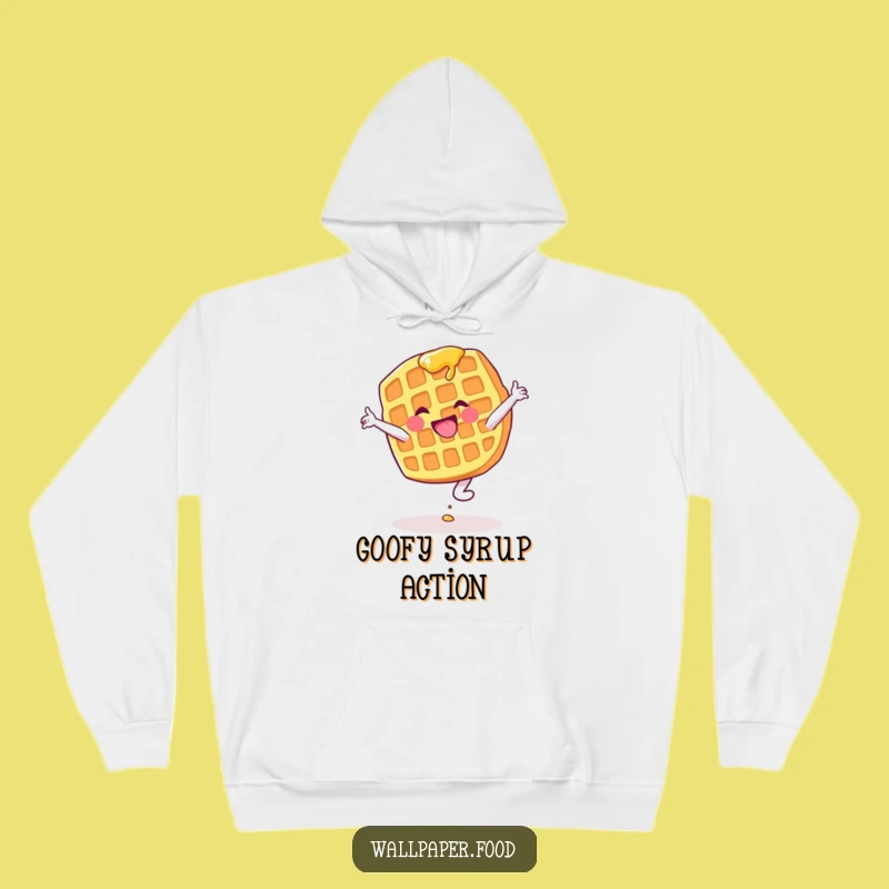 Funny Waffle Cartwheel Hoodie: Stay Cozy With This Hilarious Breakfast Character Sweatshirt, Awesome Funny Gift!